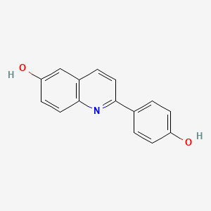 molecular formula C15H11NO2 B10841032 2-(4-Hydroxy-phenyl)-quinolin-6-ol 