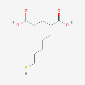 molecular formula C10H18O4S B10841071 2-(5-Mercapto-pentyl)-pentanedioic acid 