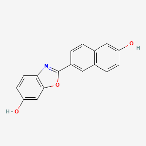 2-(6-Hydroxynaphthalen-2-yl)benzo[d]oxazol-6-ol