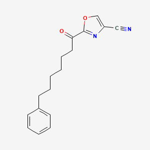 molecular formula C17H18N2O2 B10841083 2-(7-Phenylheptanoyl)oxazole-4-carbonitrile 