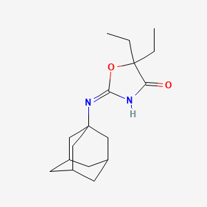 2-(Adamantan-1-ylamino)-5,5-diethyl-oxazol-4-one