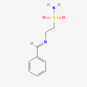 molecular formula C9H12N2O2S B10841109 2-(Benzylideneamino)ethanesulfonamide 