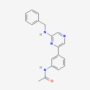 2-(Benzylamino)-6-(3-acetamidophenyl)pyrazine