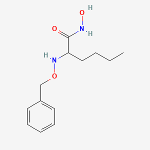 molecular formula C13H20N2O3 B10841130 2-(benzyloxyamino)-N-hydroxyhexanamide 