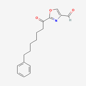 molecular formula C17H19NO3 B10841138 2-(7-Phenylheptanoyl)oxazole-4-carbaldehyde 