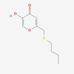 2-(butylthiomethyl)-5-hydroxy-4H-pyran-4-one