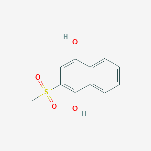 2-(Methylsulfonyl)naphthalene-1,4-diol