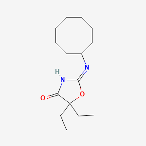 2-(cyclooctylamino)-5,5-diethyloxazol-4(5H)-one