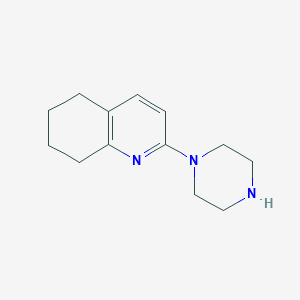 molecular formula C13H19N3 B10841217 2-(Piperazin-1-yl)-5,6,7,8-tetrahydroquinoline CAS No. 1207671-23-5