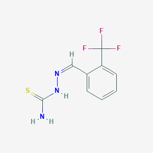 molecular formula C9H8F3N3S B10841252 2-(Trifluoromethyl)benzaldehyde thiosemicarbazone 