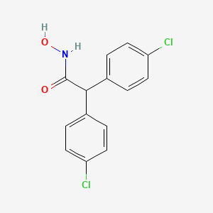 molecular formula C14H11Cl2NO2 B10841257 2,2-bis(4-chlorophenyl)-N-hydroxyacetamide 