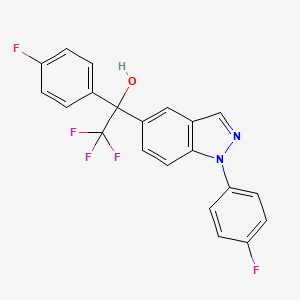 2,2,2-trifluoro-1-(4-fluorophenyl)-1-(1-(4-fluorophenyl)-1H-indazol-5-yl)ethanol