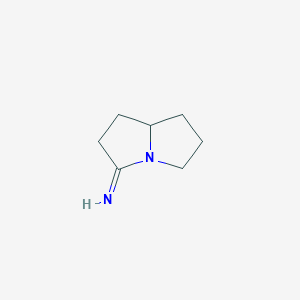 molecular formula C7H12N2 B10841277 Hexahydro-pyrrolizin-(3E)-ylideneamine 