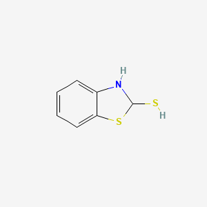 molecular formula C7H7NS2 B10841282 2,3-Dihydrobenzo[d]thiazole-2-thiol 