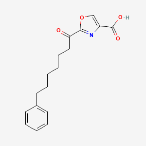 2-(7-Phenylheptanoyl)oxazole-4-carboxylic acid