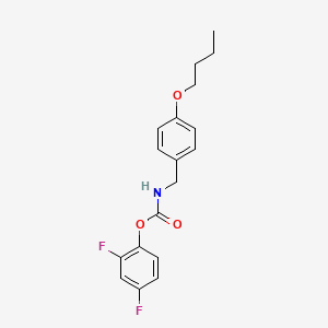 molecular formula C18H19F2NO3 B10841298 2,4-Difluorophenyl 4-butoxybenzylcarbamate 