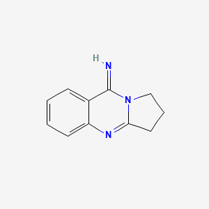 molecular formula C11H11N3 B10841305 2,3-Dihydropyrrolo(2,1-b)quinazolin-9(1H)-imine CAS No. 745837-16-5