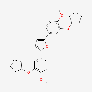 2,5-Bis-(3-cyclopentyloxy-4-methoxy-phenyl)-furan