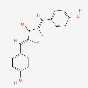 molecular formula C19H16O3 B10841328 2,5-Bis(4-hydroxybenzylidene)cyclopentanone 