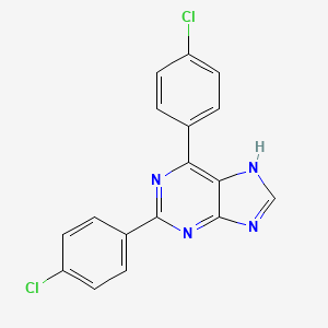 2,6-bis(4-chlorophenyl)-9H-purine