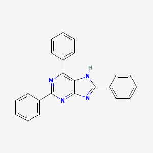 molecular formula C23H16N4 B10841338 2,6,8-triphenyl-9H-purine 