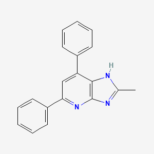 molecular formula C19H15N3 B10841350 2,6-Diphenyl-8-methyl-1-deazapurine 