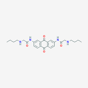 molecular formula C26H32N4O4 B10841383 2,7-Bis[2-(butylamino)acetamido]anthraquinone 