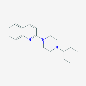 molecular formula C18H25N3 B10841434 2-[4-(1-Ethyl-propyl)-piperazin-1-yl]-quinoline 