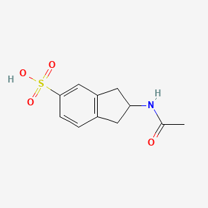 molecular formula C11H13NO4S B10841447 2-Acetylamino-indan-5-sulfonic acid; hydrate 