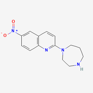 2-[1,4]Diazepan-1-yl-6-nitro-quinoline