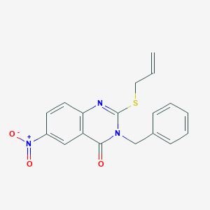 2-Allylthio-3-benzyl-6-nitro-quinazolin-4(3H)-one