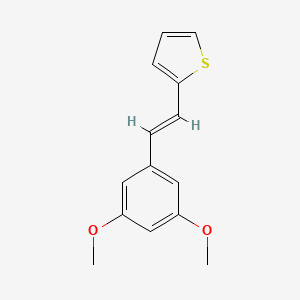 molecular formula C14H14O2S B10841481 2-[2-(3,5-Dimethoxy-phenyl)-vinyl]-thiophene 