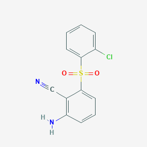 2-Amino-6-(2-chloro-benzenesulfonyl)-benzonitrile