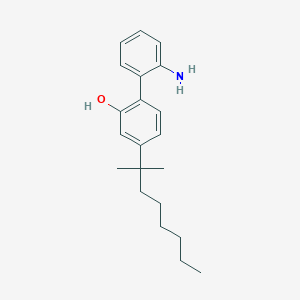 molecular formula C21H29NO B10841515 2''-Amino-4-(1,1-dimethyl-heptyl)-biphenyl-2-ol 