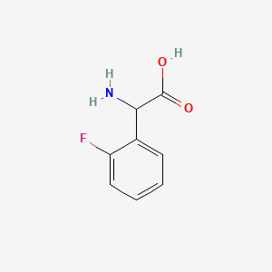 molecular formula C8H8FNO2 B10841524 2-Amino-2-(2-fluorophenyl)acetic acid CAS No. 2343-27-3