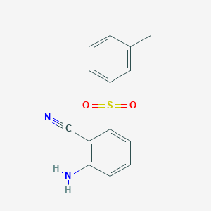 2-Amino-6-(toluene-3-sulfonyl)-benzonitrile