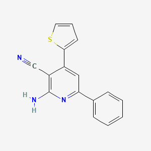 2-Amino-6-phenyl-4-thiophen-2-yl-nicotinonitrile