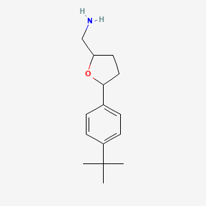 molecular formula C15H23NO B10841558 2-Aminomethyl-5-(p-t-butylphenyl)tetrahydrofuran 