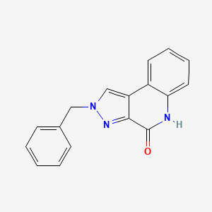 molecular formula C17H13N3O B10841563 2-benzyl-2H-pyrazolo[3,4-c]quinolin-4(5H)-one 