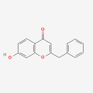 molecular formula C16H12O3 B10841564 2-Benzyl-7-hydroxy-chromen-4-one 