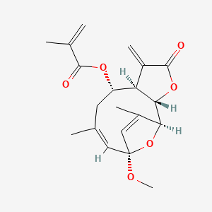 molecular formula C20H24O6 B10841603 2beta-Methoxy-2-deethoxyphantomolin 