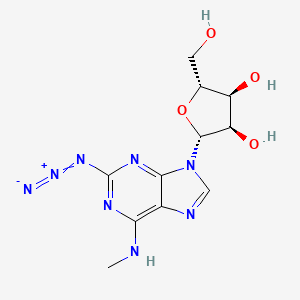 2-azido-N6-methyl-9-(beta-D-ribofuranosyl)adenine