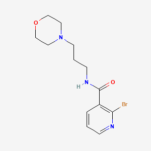 molecular formula C13H18BrN3O2 B10841627 2-Bromo-N-(3-morpholinopropyl)nicotinamide 