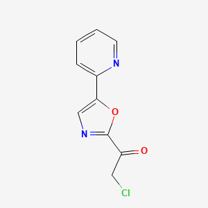 2-Chloro-1-(5-(pyridin-2-yl)oxazol-2-yl)ethanone