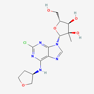 molecular formula C15H20ClN5O5 B10841632 2-chloro-2''-C-methyl-tecadenoson 