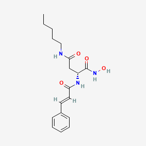 2-Cinnamamido-N1-hydroxy-N4-pentylsuccinamide