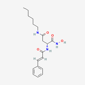 2-Cinnamamido-N4-hexyl-N1-hydroxysuccinamide