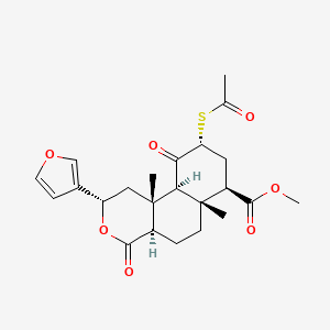 molecular formula C23H28O7S B10841684 2-epi-2-thiosalvinorin A 