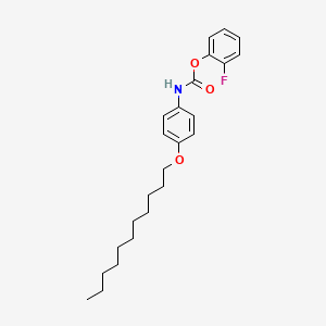 molecular formula C24H32FNO3 B10841732 2-Fluorophenyl 4-(undecyloxy)phenylcarbamate 