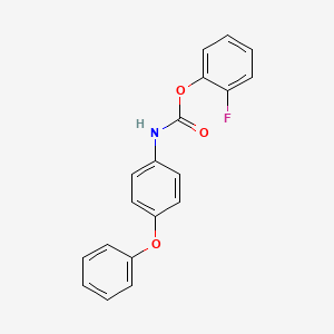 molecular formula C19H14FNO3 B10841736 2-Fluorophenyl 4-phenoxyphenylcarbamate 